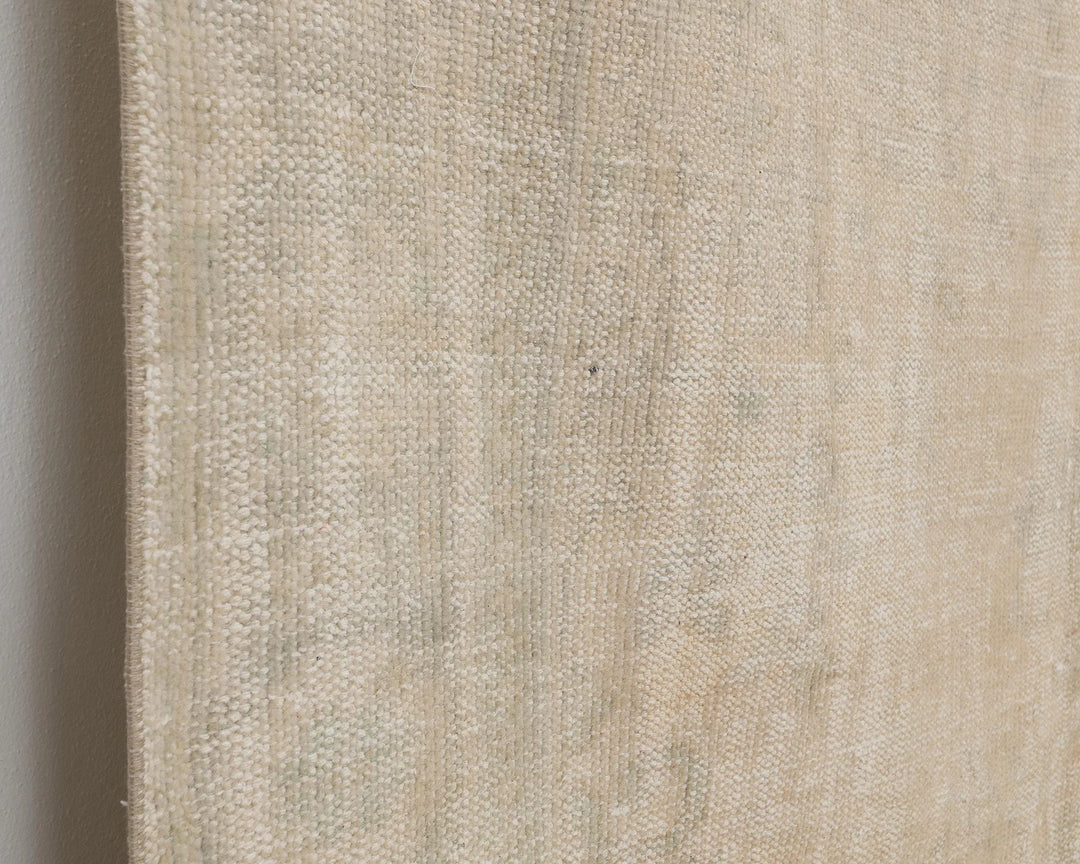 Beige Turkish Oushak Rug 6'3" x 10'4" Hand-Knotted | No. VR58019