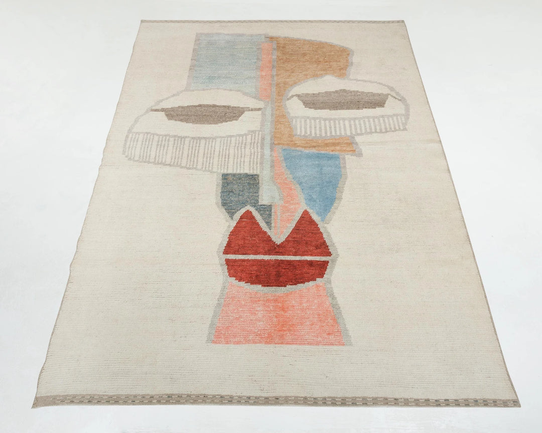 Multicolor Turkish Oushak Rug 7' 10" x 11' 3" Hand-Knotted | No. VR58029