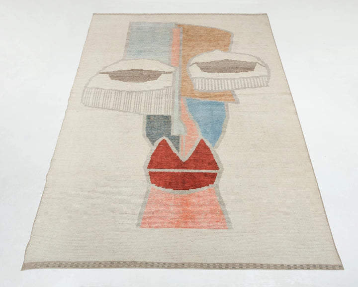 Multicolor Turkish Oushak Rug 7' 10" x 11' 3" Hand-Knotted | No. VR58029