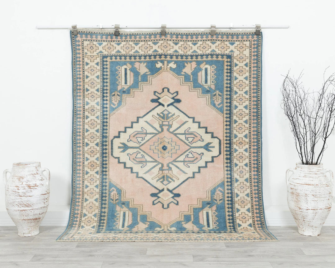 Multicolor Turkish Oushak Rug 2' 10" x 5' Hand-Knotted | No. VR58072