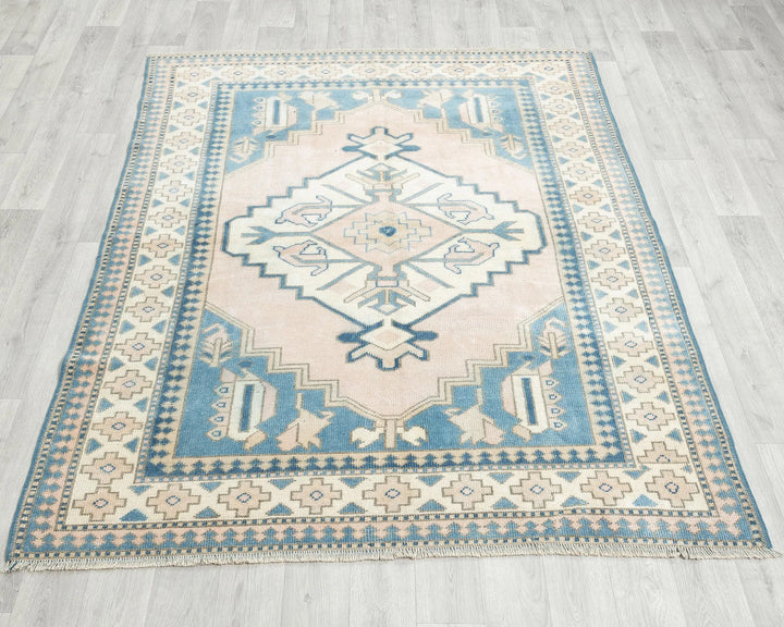 Multicolor Turkish Oushak Rug 2' 10" x 5' Hand-Knotted | No. VR58072