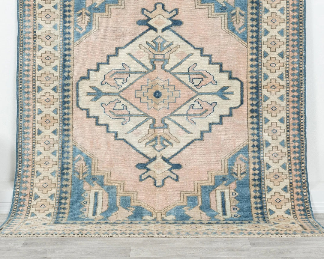 Multicolor Turkish Oushak Rug 2' 10" x 5' Hand-Knotted | No. VR58072