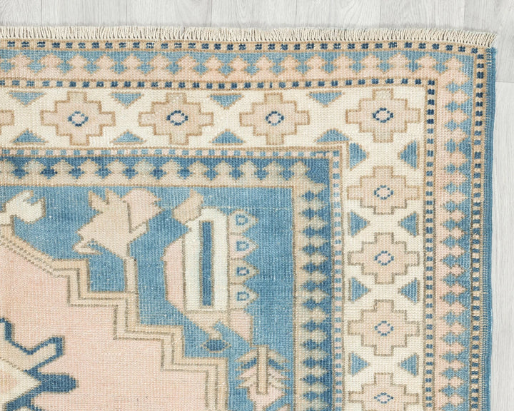 Multicolor Turkish Oushak Rug 2' 10" x 5' Hand-Knotted | No. VR58072