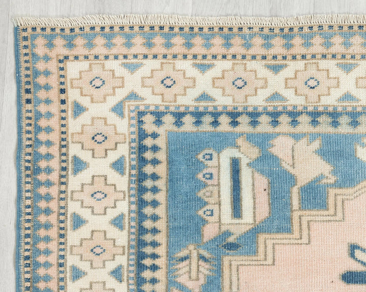 Multicolor Turkish Oushak Rug 2' 10" x 5' Hand-Knotted | No. VR58072