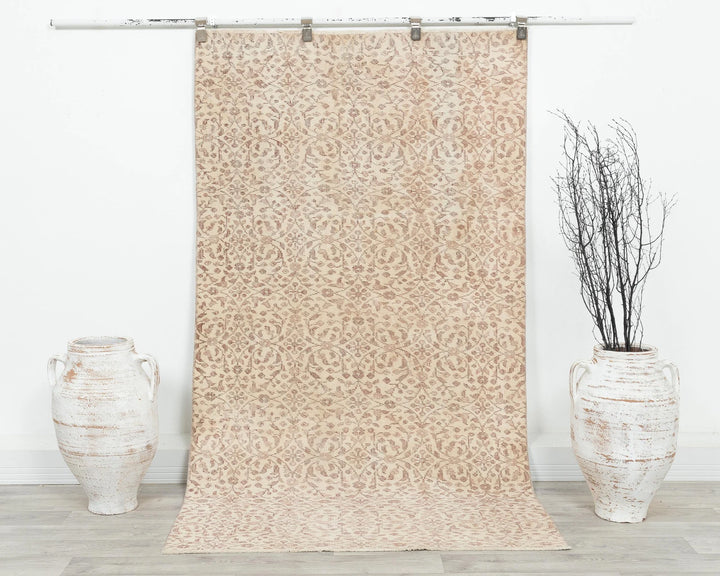 Beige Oushak Rug 3' 8" x 6' 9" | No. VR58120