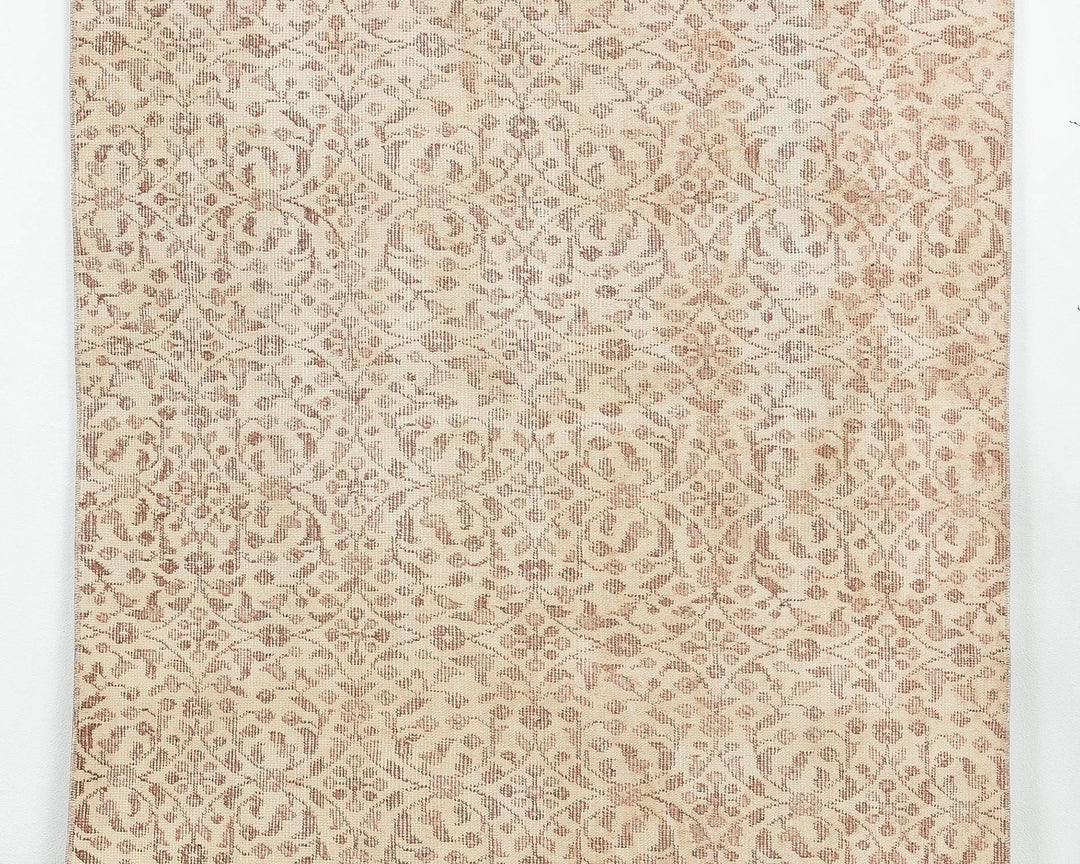 Beige Oushak Rug 3' 8" x 6' 9" | No. VR58120
