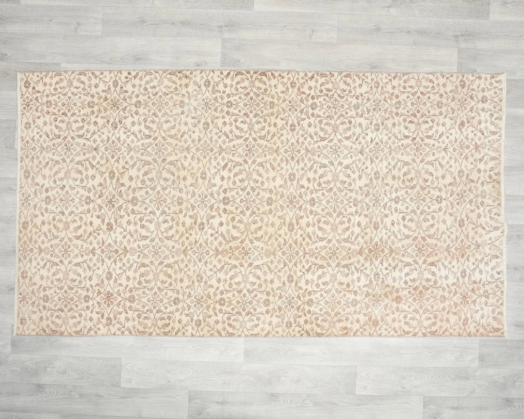 Beige Oushak Rug 3' 8" x 6' 9" | No. VR58120