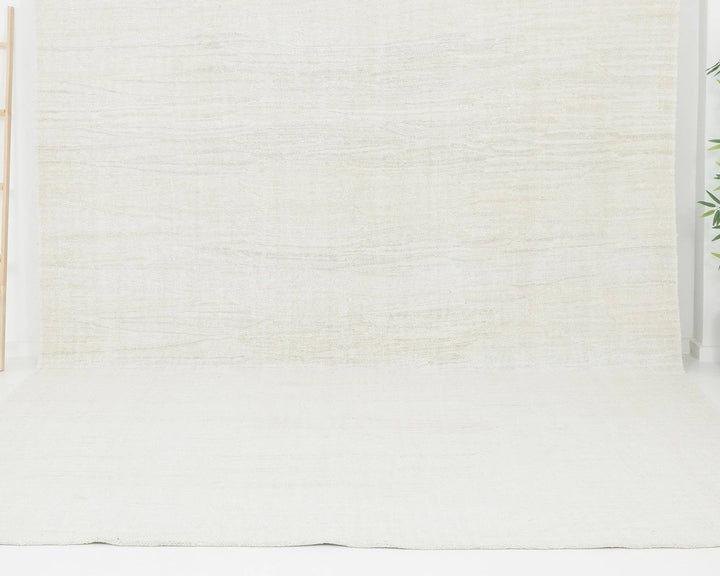 Ivory Turkish Kilim Rug 8' 10" x 11' 10" Flat-Weave | No. VR58167
