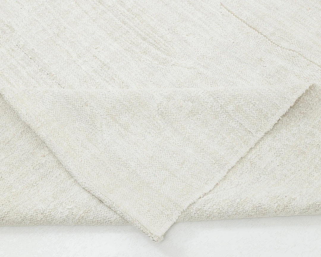 Ivory Turkish Kilim Rug 8' 10" x 11' 10" Flat-Weave | No. VR58167
