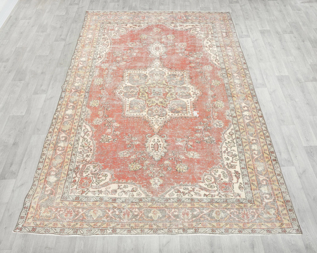 Neutral Oushak Rug 6' x 9' | No. VR58401