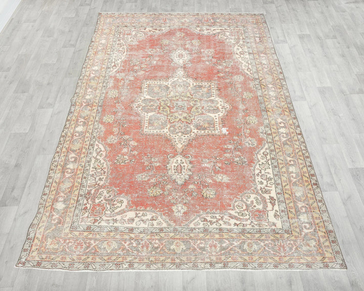 Neutral Oushak Rug 6' x 9' | No. VR58401