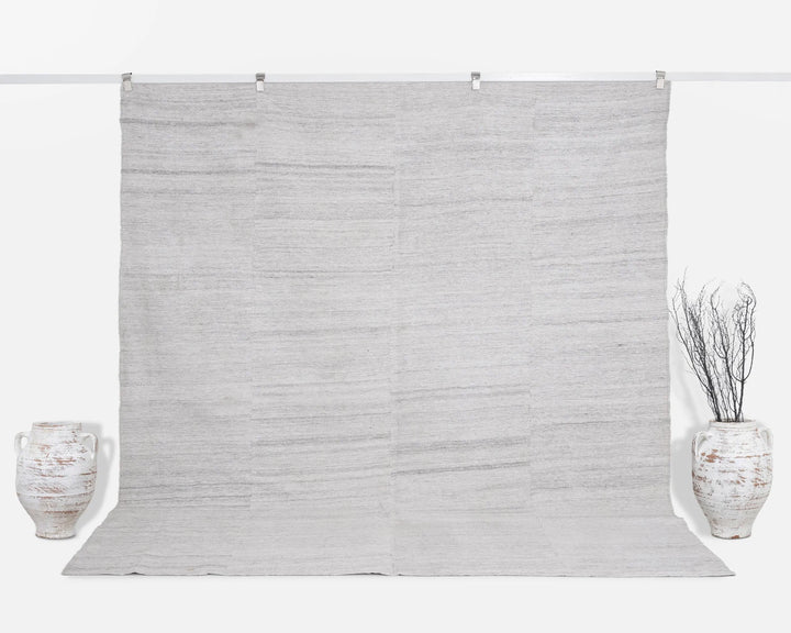 Gray Kilim Rug 8' 2" x 9' 2" | No. VR58495