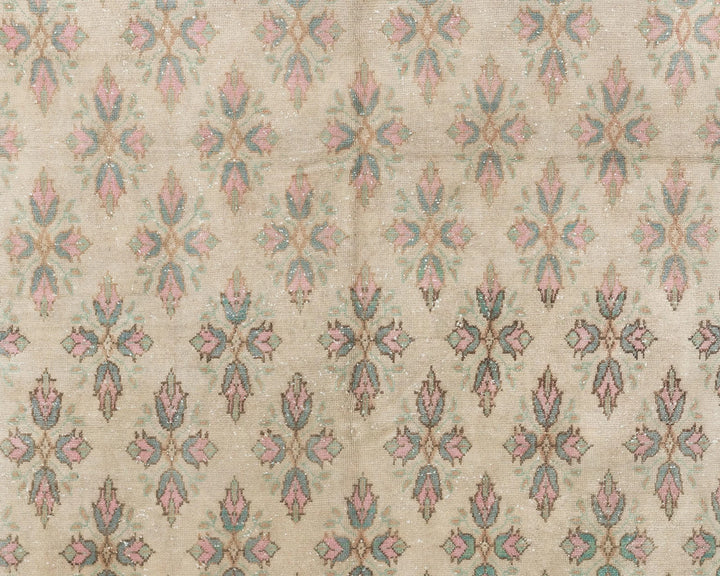 Multicolor Turkish Oushak Rug 6'5" x 9'1" Hand-Knotted | No. VR58505