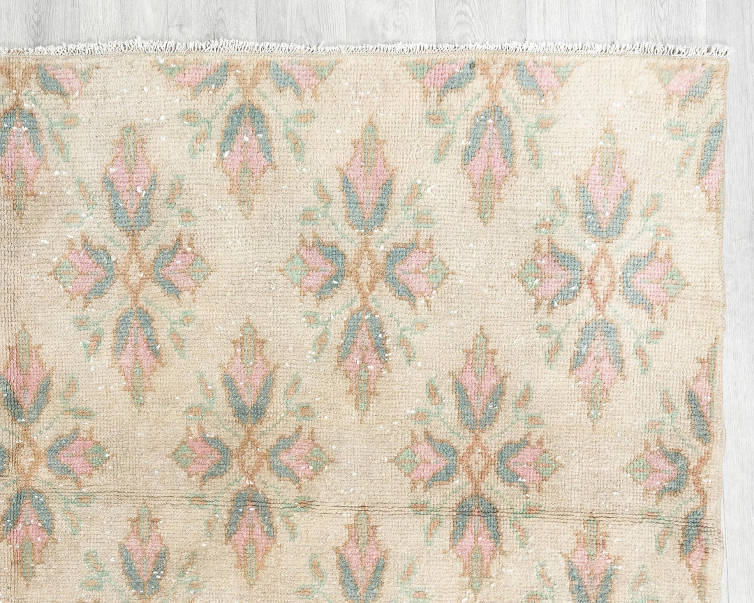 Multicolor Turkish Oushak Rug 6'5" x 9'1" Hand-Knotted | No. VR58505