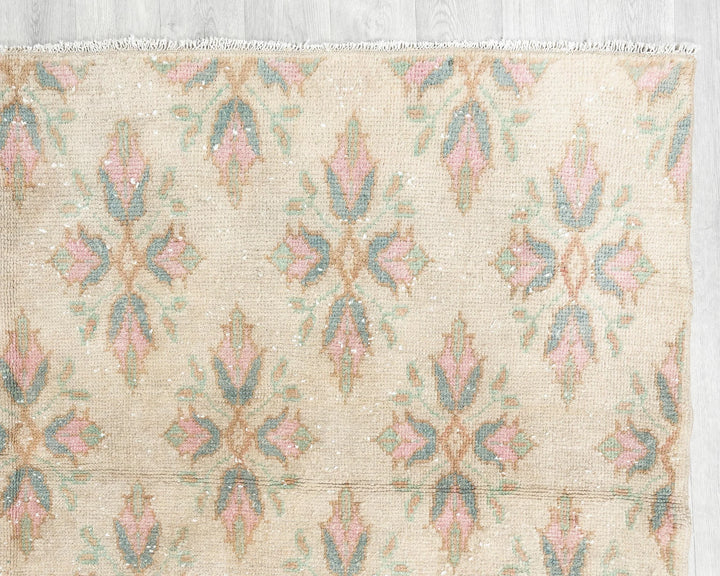 Multicolor Turkish Oushak Rug 6'5" x 9'1" Hand-Knotted | No. VR58505