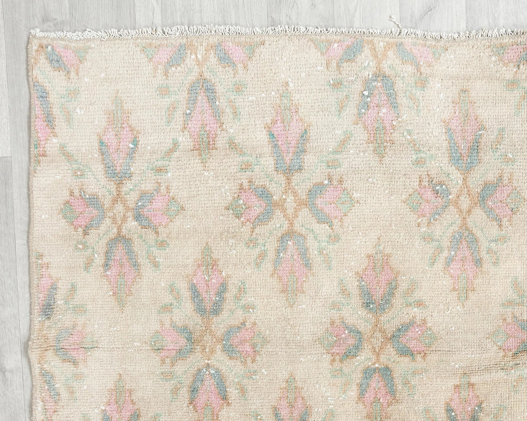 Multicolor Turkish Oushak Rug 6'5" x 9'1" Hand-Knotted | No. VR58505