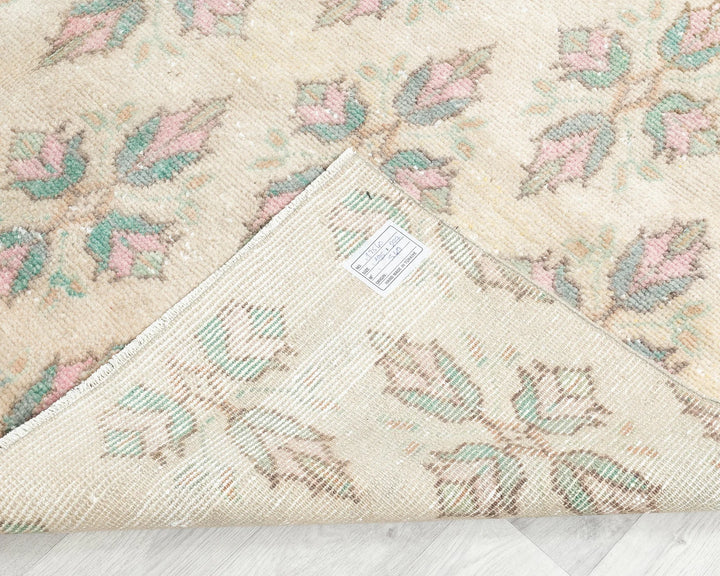 Multicolor Turkish Oushak Rug 6'5" x 9'1" Hand-Knotted | No. VR58505