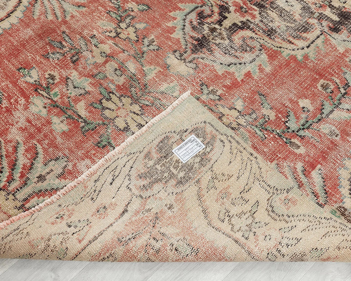 Multicolor Turkish Oushak Rug 5' 1" x 8' 11" Hand-Knotted | No. VR58558