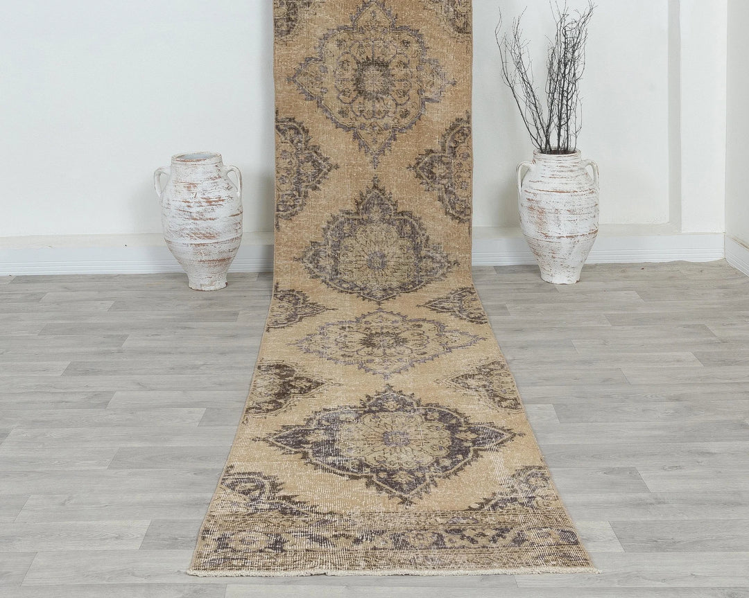 Beige Runner Rug 2' 7" x 13' 1" | No. VR58667