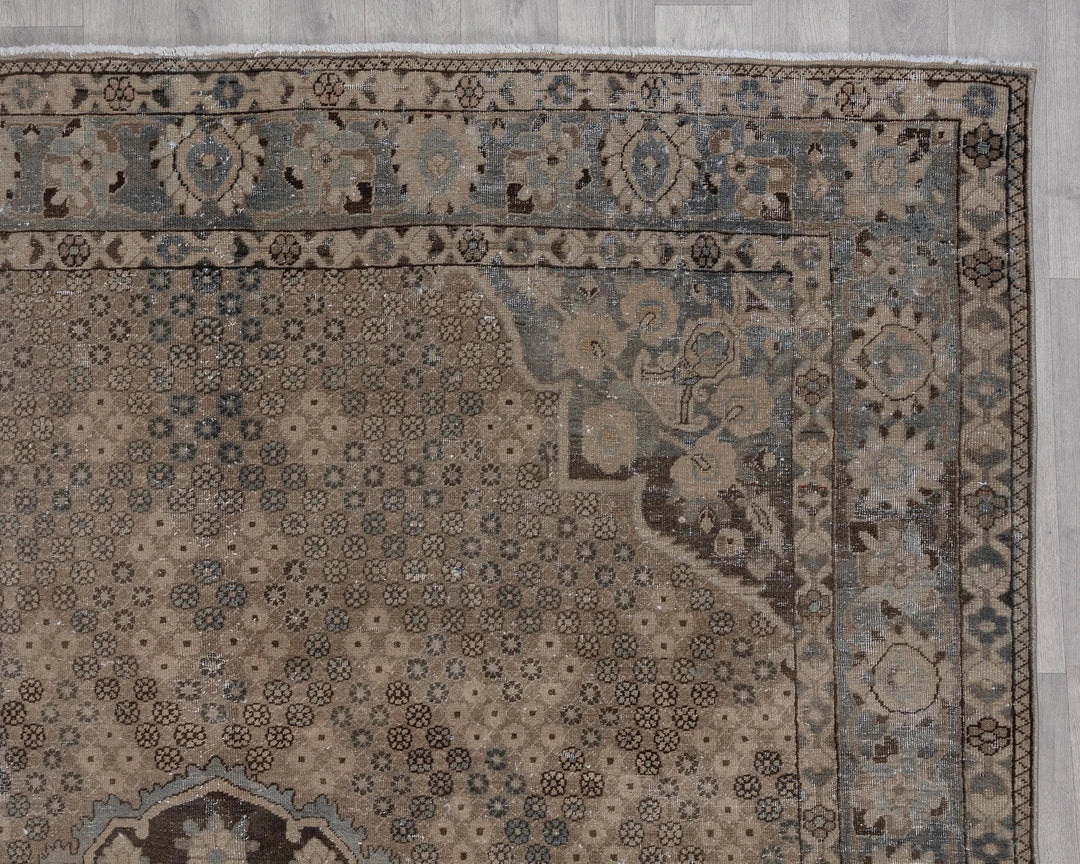 Multicolor Turkish Oushak Rug 6'9" x 10'2" Hand-Knotted | No. VR58676