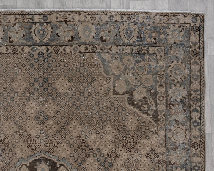 Multicolor Turkish Oushak Rug 6'9" x 10'2" Hand-Knotted | No. VR58676