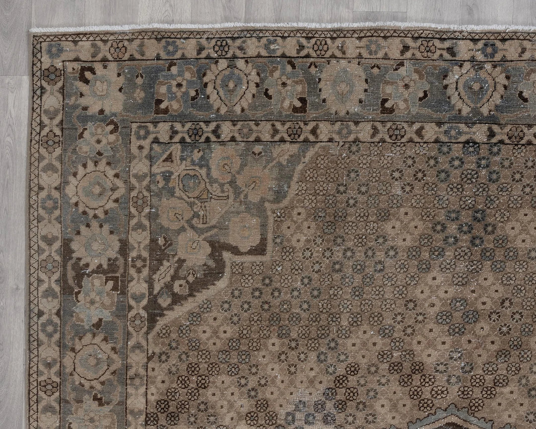 Multicolor Turkish Oushak Rug 6'9" x 10'2" Hand-Knotted | No. VR58676
