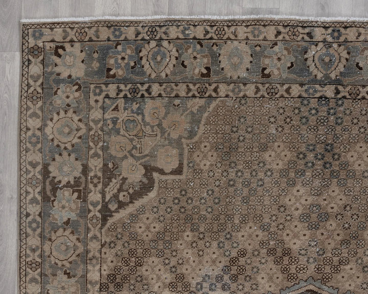 Multicolor Turkish Oushak Rug 6'9" x 10'2" Hand-Knotted | No. VR58676