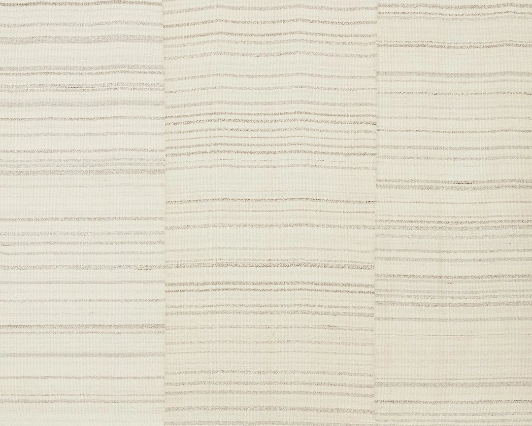 Beige Turkish Kilim Rug 10' x 13' 6" Flat-Weave detail