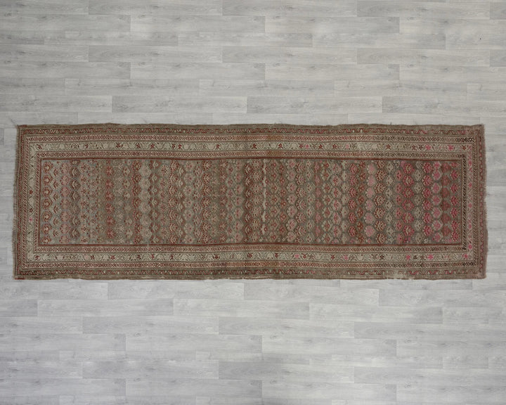 Brown Runner Rug 3' 9" x 11' 4" | No. VR58941