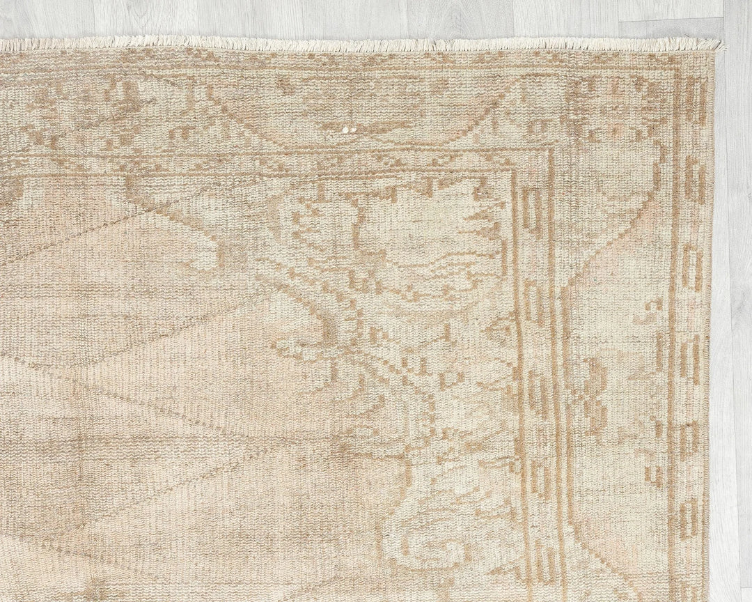 Brown Turkish Oushak Rug 5' 1" x 9' 8" Hand-Knotted | No. VR59065
