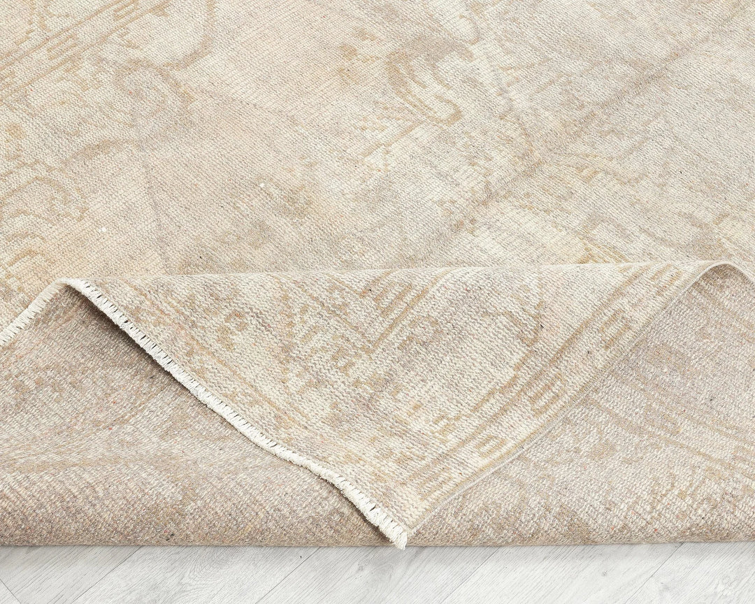 Brown Turkish Oushak Rug 5' 1" x 9' 8" Hand-Knotted | No. VR59065