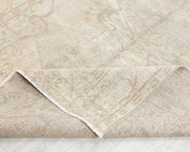 Brown Turkish Oushak Rug 5' 1" x 9' 8" Hand-Knotted | No. VR59065