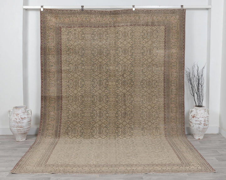 Multicolor Turkish Oushak Rug 8' 5" x 10' 8" Hand-Knotted | No. VR59140