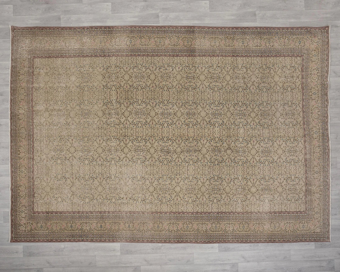 Multicolor Turkish Oushak Rug 8' 5" x 10' 8" Hand-Knotted | No. VR59140