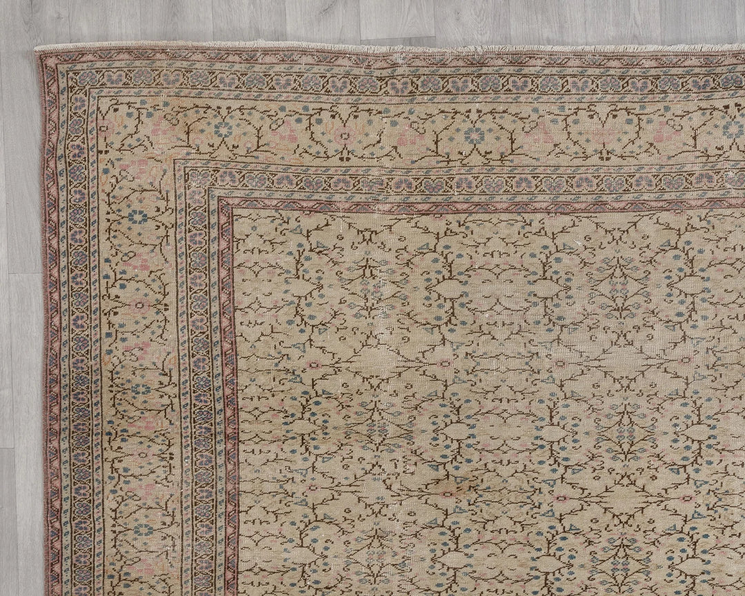 Multicolor Turkish Oushak Rug 8' 5" x 10' 8" Hand-Knotted | No. VR59140