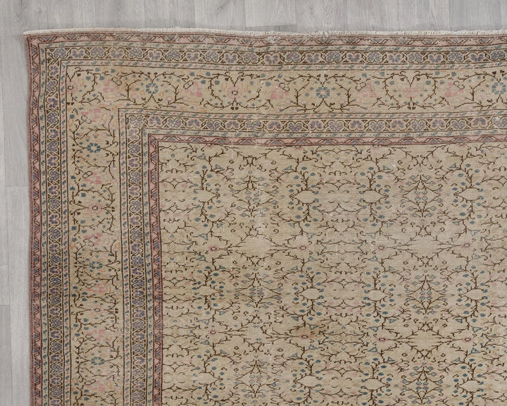 Multicolor Turkish Oushak Rug 8' 5" x 10' 8" Hand-Knotted | No. VR59140