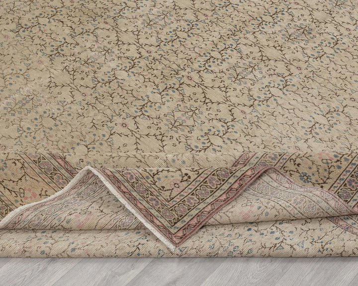 Multicolor Turkish Oushak Rug 8' 5" x 10' 8" Hand-Knotted | No. VR59140