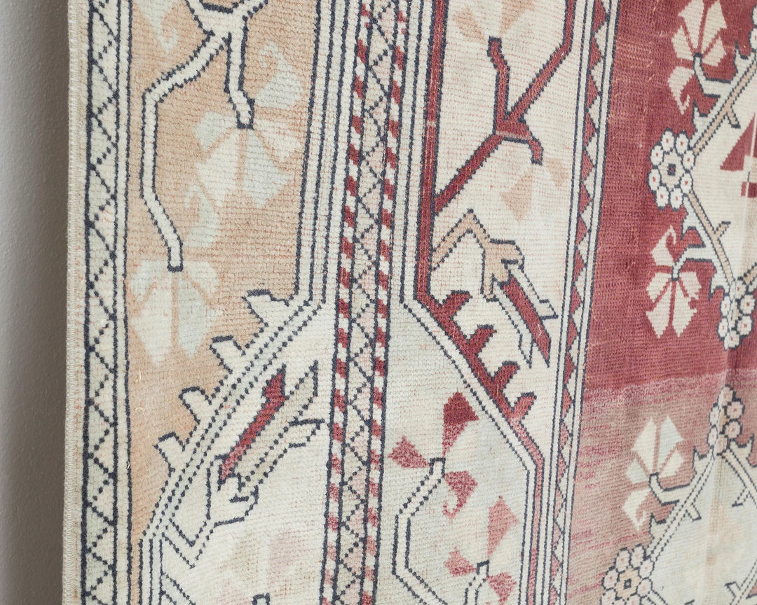 Beige Turkish Oushak Rug 5' x 8' 6" Hand-Knotted | No. VR59164