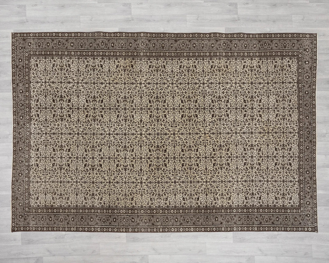 Multicolor Turkish Oushak Rug 6' 6" x 9' 6" Hand-Knotted | No. VR59339