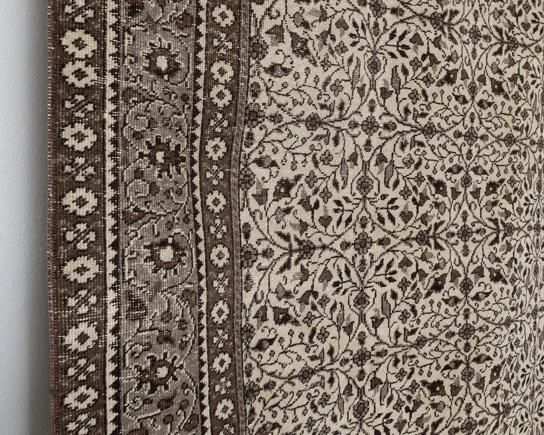 Multicolor Turkish Oushak Rug 6' 6" x 9' 6" Hand-Knotted | No. VR59339