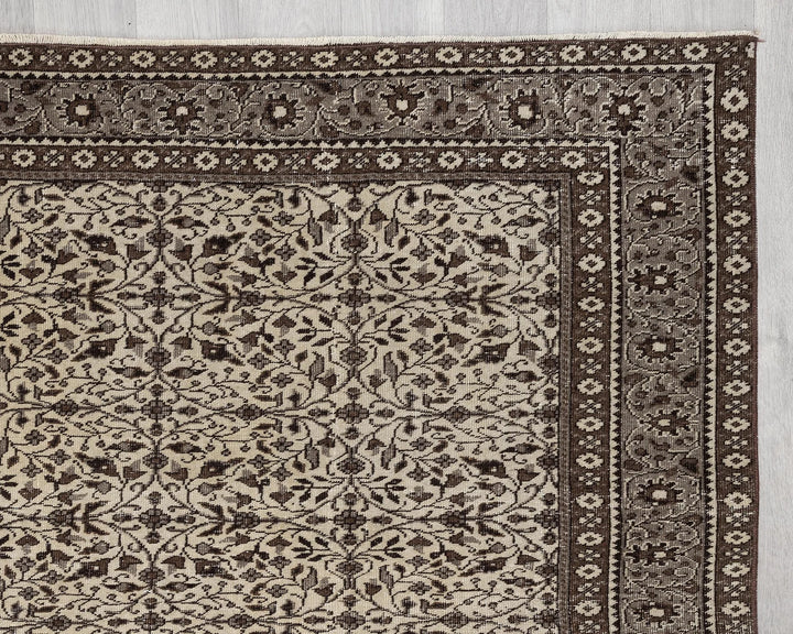 Multicolor Turkish Oushak Rug 6' 6" x 9' 6" Hand-Knotted | No. VR59339