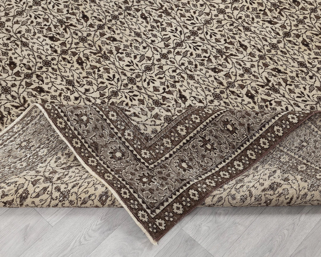 Multicolor Turkish Oushak Rug 6' 6" x 9' 6" Hand-Knotted | No. VR59339