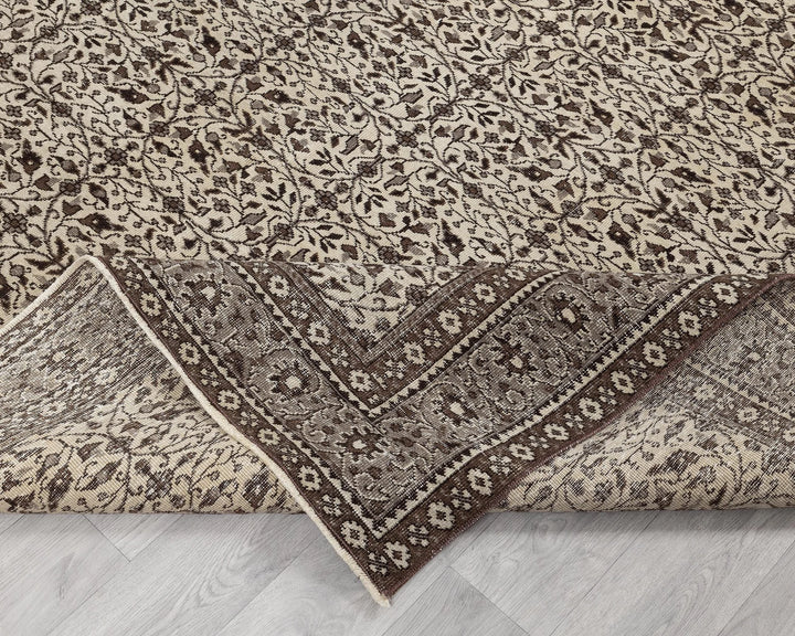 Multicolor Turkish Oushak Rug 6' 6" x 9' 6" Hand-Knotted | No. VR59339