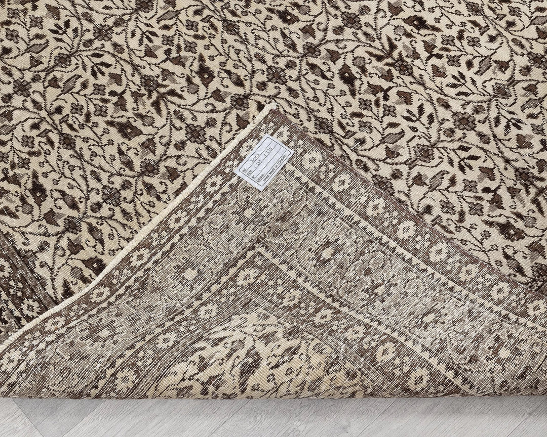Multicolor Turkish Oushak Rug 6' 6" x 9' 6" Hand-Knotted | No. VR59339