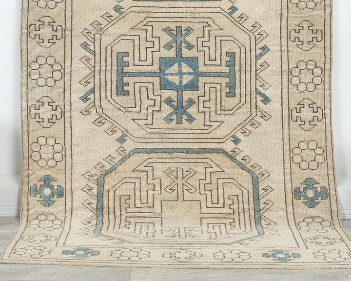 Multicolor Turkish Oushak Rug 3'11" x 6'6" Hand-Knotted | No. VR59372
