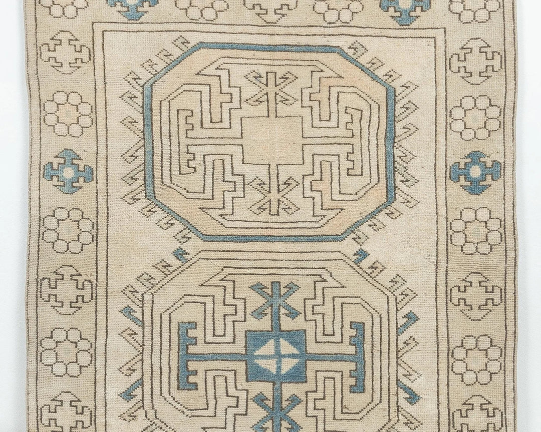 Multicolor Turkish Oushak Rug 3'11" x 6'6" Hand-Knotted | No. VR59372
