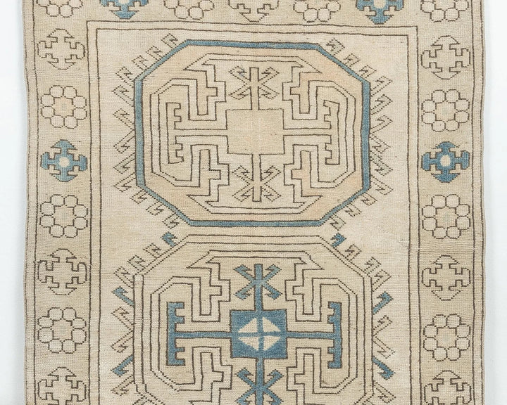 Multicolor Turkish Oushak Rug 3'11" x 6'6" Hand-Knotted | No. VR59372