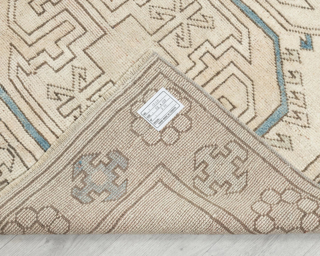 Multicolor Turkish Oushak Rug 3'11" x 6'6" Hand-Knotted | No. VR59372