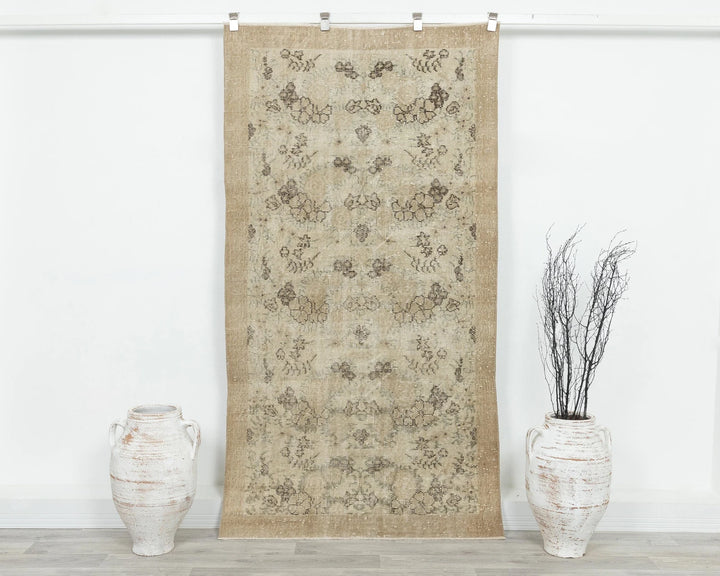 Multicolor Turkish Oushak Rug 3' 8" x 6' 8" Hand-Knotted | No. VR59417
