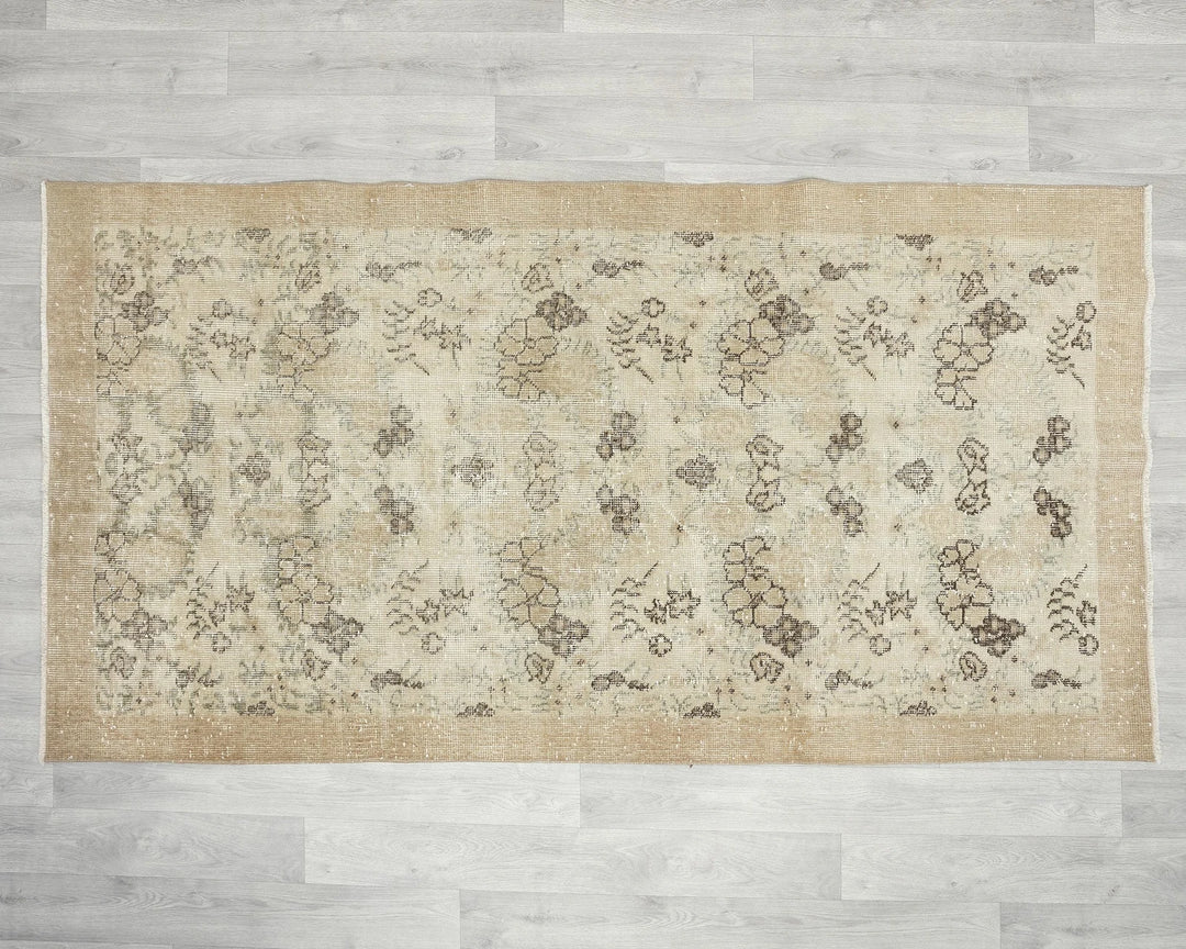 Multicolor Turkish Oushak Rug 3' 8" x 6' 8" Hand-Knotted | No. VR59417
